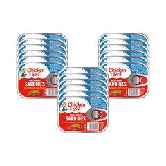 Wild Caught Sardines in Water, 3.75 Oz Cans, 18-Count – High Protein Nutritional