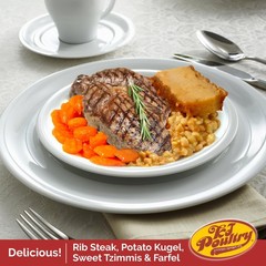 Kosher Ready Meals – Beef Rib Steak & Kugel, MRE Meat Meals Ready to Eat, Sha…