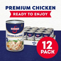 Swanson Canned Chicken a la King With White and Dark Chicken Meat, 10.5 OZ Ca…