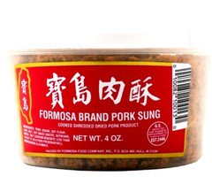 Formosa Brand Pork Sung Cooked Dried Pork Product 4 oz~Made In USA ~11/2026
