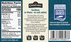 Sardines | | Sardines in Water | No salt added | 4.375 Ounce | Pack of 12