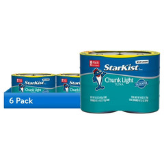 StarKist Chunk Light Tuna in Water 5 oz 48 Pack Canned Tuna Fish Wild Caught fas