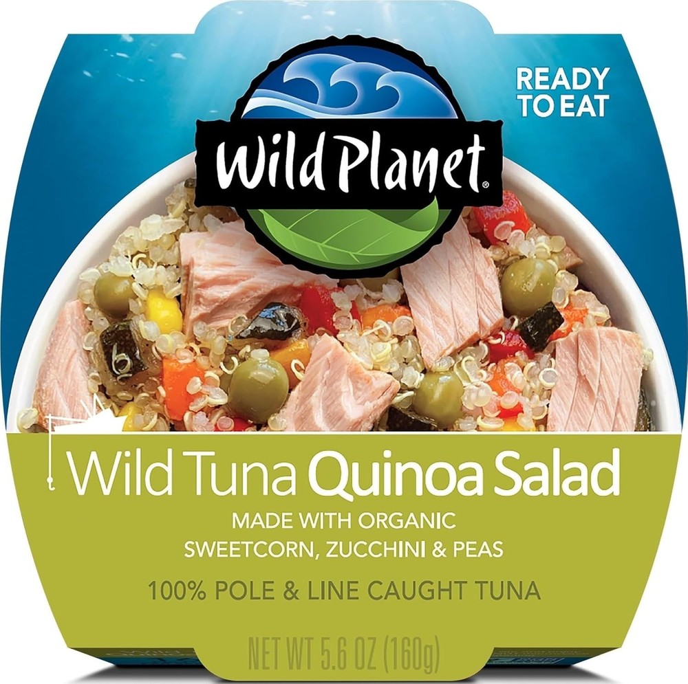 Wild Planet Tuna Quinoa Salad With Organic Sweetcorn, Zucchini & Peas, 5.6oz