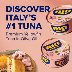 Rio Mare Premium Yellowfin Tuna in Olive Oil, 3 x 2.8 Ounce Can Pack of 8, To…