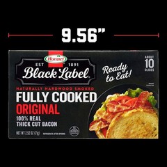 Delicious HORMEL Thick Cut Bacon – Fully Cooked, 2.52 Oz, Perfect for Any Recipe