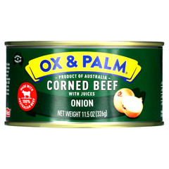 OX & Palm Corned Beef Onion Flavored with Juices 11.5 oz (Pack of 6)~Exp7/2026