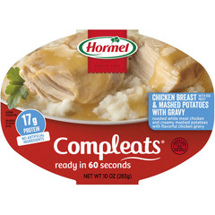 HORMEL COMPLEATS Chicken Breast Gravy Mashed Potatoes 10oz 6 Pack
