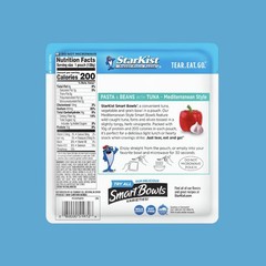 StarKist Smart Bowls Tuna, Pasta and Beans, Mediterranean Style, 4.5 oz Pouch