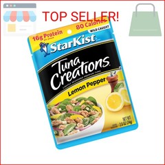 StarKist Tuna Creations Lemon Pepper Pouch (2.6 oz – 24 Pack) Wild Caught, High
