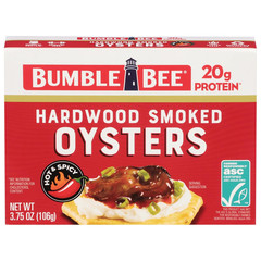 Canned Hardwood Smoked Oysters, 3.75 Oz Cans (Pack of 12) – Ready to Eat – 20G P