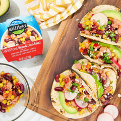 Wild Planet Ready-To-Eat Wild Tuna, Bean & Corn Salad with Organic Sweetcorn, Re