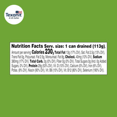 E.V.O.O. Solid Yellowfin/Light Tuna in Extra Virgin Olive Oil – 4.5 Oz Can (Pack