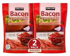2 Packs Kirkland Signature Bacon Crumbles 20 oz Each Pack