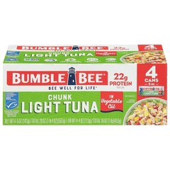 Chunk Light Tuna In Water 5 oz Cans Pack of 10 Wild Caught Skipjack Tuna 23g