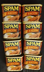 8 SPAM With Real Bacon Flavor Ham Pork Meat 12oz Cans BB 2026 YUM!