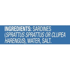 Wild Caught Sardines in Water 3.75 Ounce Canned Sardines No Oil Free
