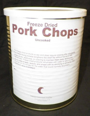 Crescent Commissary Freeze Dried Emergency Food Pork Chops #10 Can