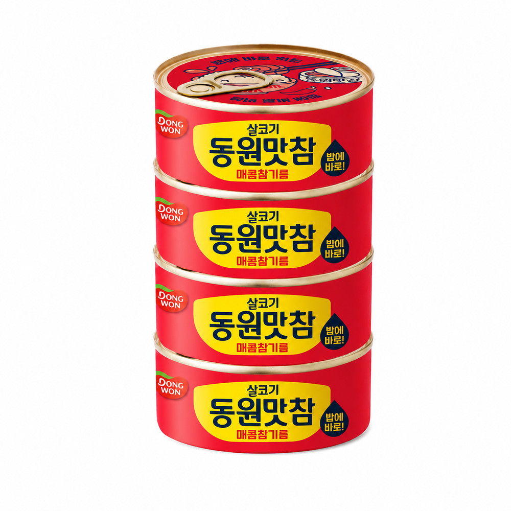 Dongwon Spicy Sesame Oil Tuna 4 Pack Korean Canned Tuna Ready To Eat 19.04 oz