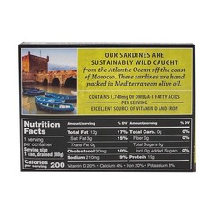 Ready-to-Eat Crown Prince Skinless Sardines in Olive Oil – 3.75 oz Gourmet Snack