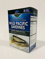 2-PACK WILD PACIFIC Sardines Skinless in Extra Virgin Olive Oil 6-can 4.4oz each