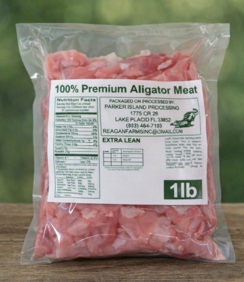 1lb Frozen Pack of Alligator Meat