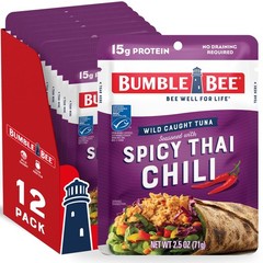 Spicy Thai Chili Seasoned Tuna Pouch – Wild Caught and Ready to Eat for Snack…