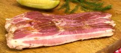 Slab Bacon Low Salt Skinless fully cooked Smoked EXTRA LEAN !! US SALLER !!