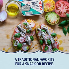 Wild Caught Sardines in Soybean Oil, 3.75 Oz Can (Pack of 12) – 14G Protein per