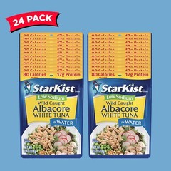 Low Sodium Albacore Tuna in Water, 2.6 Oz, Pack of 24