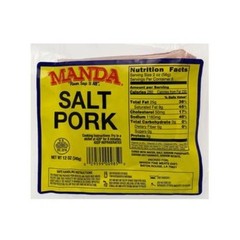 Manda Salt Pork 12 Oz (4 Pack)