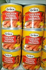 6 Jamaican Grace Chicken Vienna Sausage (3 spicy and 3 original) 6 x 140 g