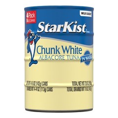 (3 pack) StarKist Chunk White Albacore Tuna in Water – 5 oz Can (4-Pack)