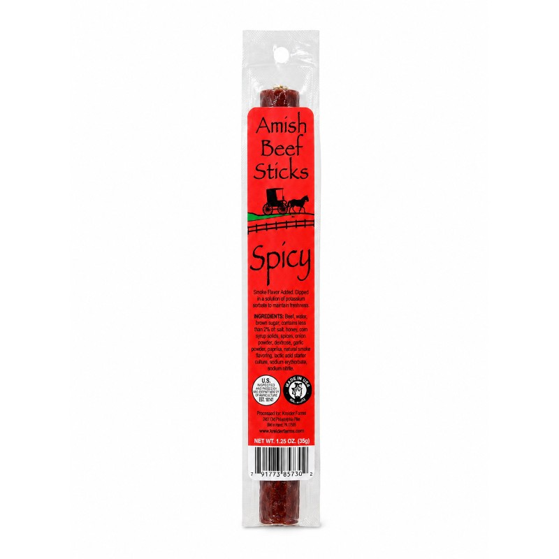 5x Amish Spicy Beef Sticks Seasoning Spice Heat Flavor Cooking Gourmet Lot 1oz