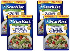 StarKist Less Sodium Premium White Chicken – 2.6 oz Pouch (Pack of 4)