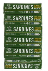 🌟NEW🌟 Sea Castle Skinless and Boneless Sardines in Olive Oil, 4.4Oz (6 PACK)