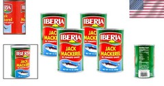 Jack Mackerel in Tomato Sauce, 15 Oz Cans (Pack of 4) – Healthy Omega-3 Seafood