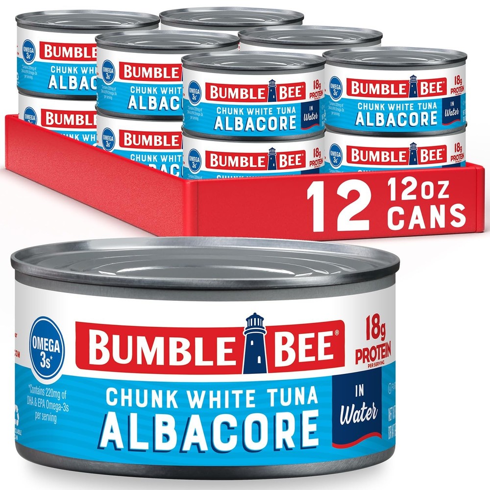 Bumble Bee Chunk White Albacore Tuna in Water, 12 oz Can Pack of 12 – Wild Ca…