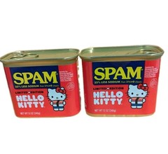 SPAM Hello Kitty Limited Edition 25% Less Sodium Pork Meat, 2-Pack 12 oz
