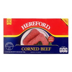 HereFord Corned Beef 12 oz Pack of 3 Exp. 2/2030 Halal No MSG Ready To Eat 36 oz