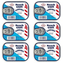 Wild Caught Sardines in Water – 12g Protein, Keto & Gluten-Free, Pack of 6