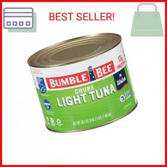 Bumble Bee Chunk Light Tuna In Water, 66.5 oz Bulk Food Service Can – Wild Caugh