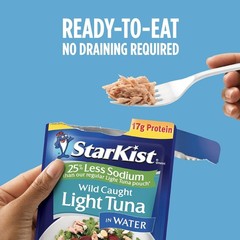 Nutritious 24-Pack Low Sodium Tuna Pouches – 17g Protein, Natural Flavor Fresh