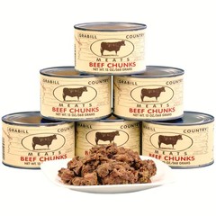 Beef Chunks 13 oz., Case of 12