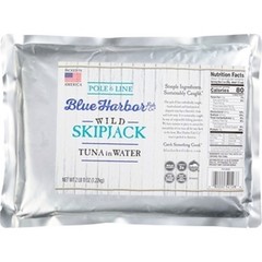Blue Harbor Pole and Line Skipjack Tuna in Water, 43 Ounces, 6 Per Case