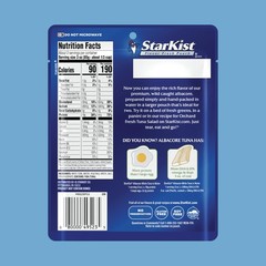 StarKist Albacore White Tuna in Water, 6.4 oz Pouch (1 Pack) Ready to Eat Wil…