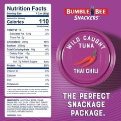 (16 pack) Thai Chili Flavored Light Tuna, Wild Caught, Gluten Free, 14g Protein