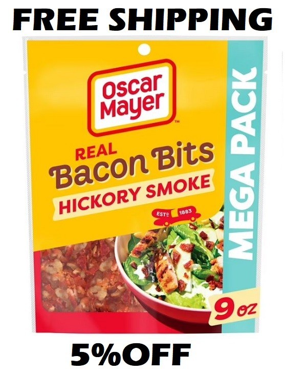 Oscar Mayer Real Bacon Bits Mega Pack, 9 Oz Bag, 2-2.5 Cups…