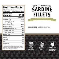 Brunswick Sardines in Olive Oil, 3.75 oz Can Pack of 12 Boneless Butterflied…