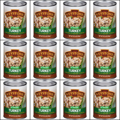 12 Canned Turkey🇺🇸USA Made Keystone Meat 14.5oz Camping Survival Food ex 2029