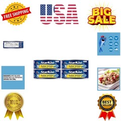 Solid White Albacore Tuna in Water, 5 oz Can, Pack of 4